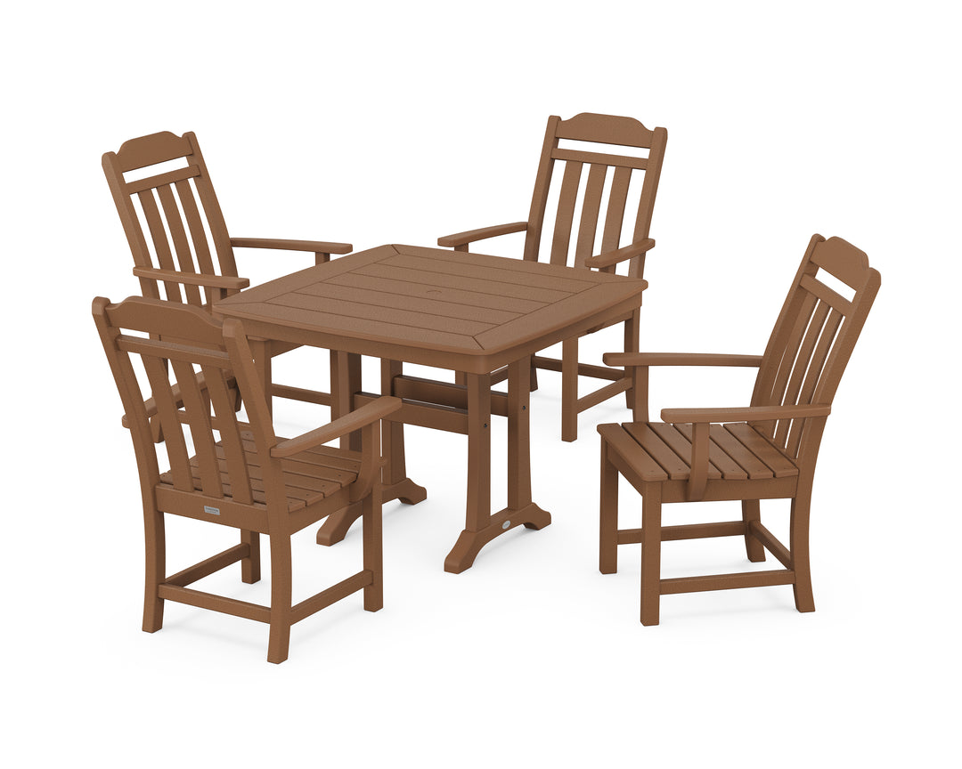 Country Living Cottage 5-Piece Dining Set with Trestle Legs