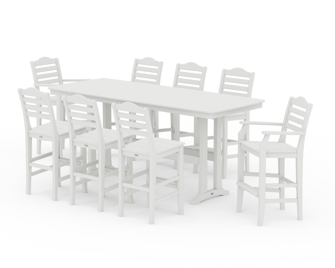 Draper James™ by  POLYWOOD® Savannah 9-Piece Bar Set with Trestle Legs