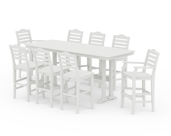 Draper James™ by  POLYWOOD® Savannah 9-Piece Bar Set with Trestle Legs