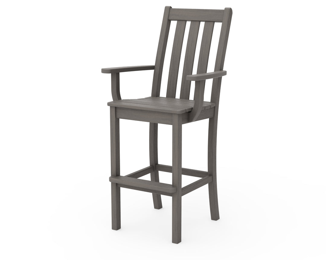 POLYWOOD® Vineyard Bar Arm Chair