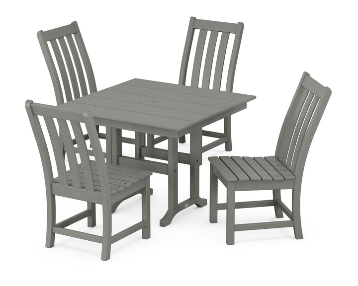 POLYWOOD® Vineyard Side Chair 5-Piece Farmhouse Dining Set