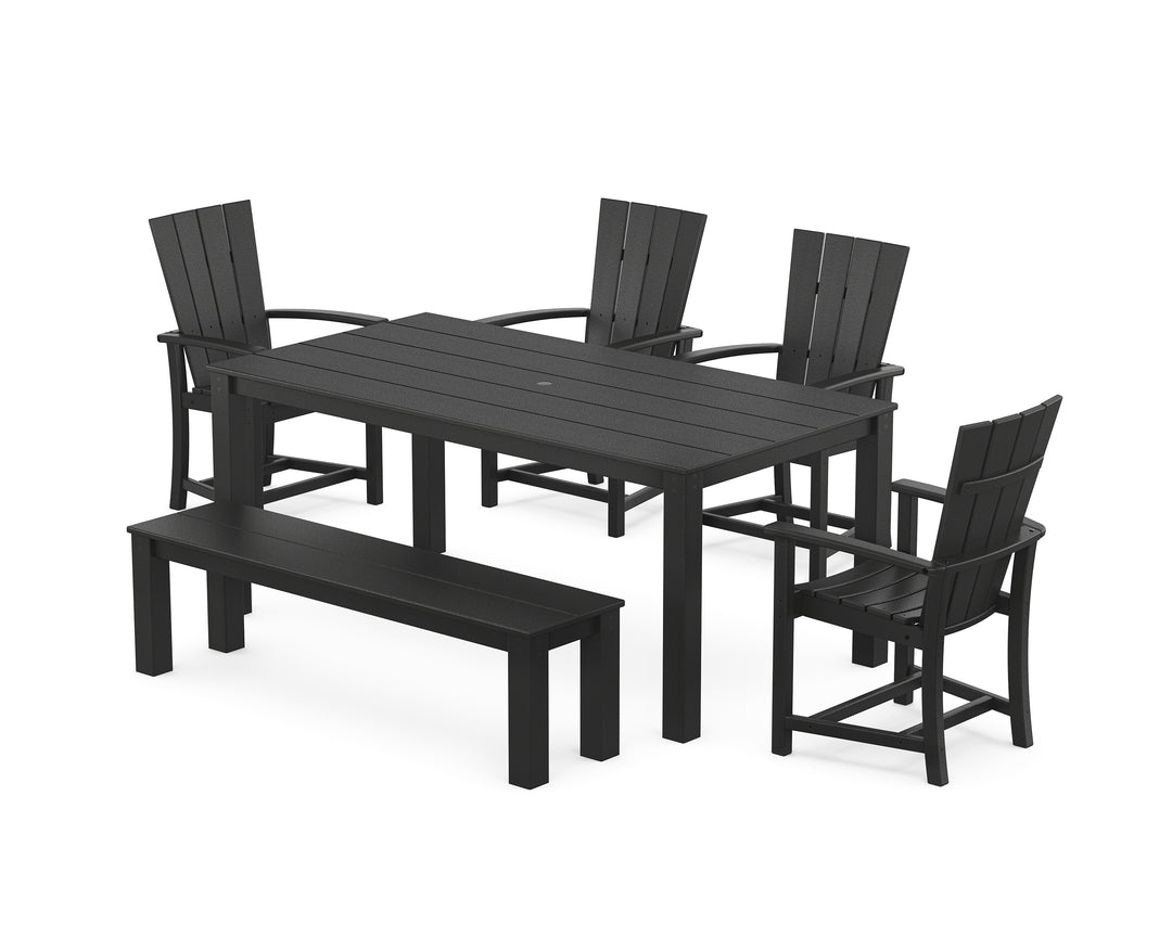 POLYWOOD® Quattro 6-Piece Parsons Dining Set with Bench