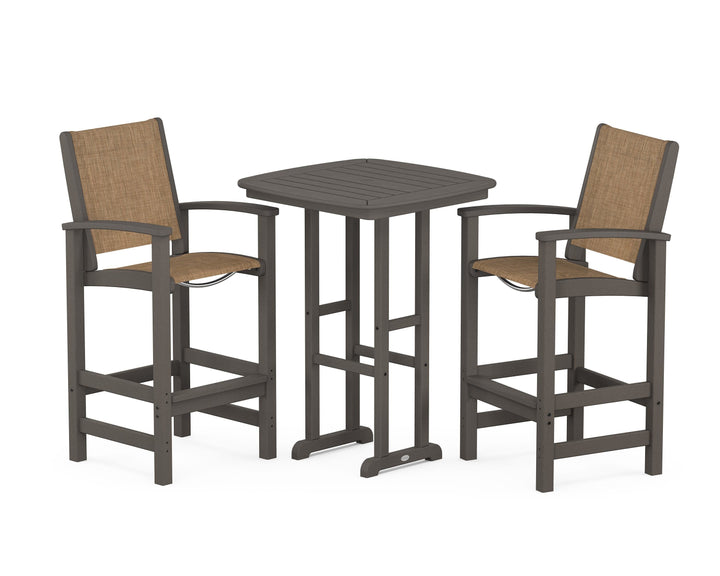 POLYWOOD® Coastal 3-Piece Bar Set