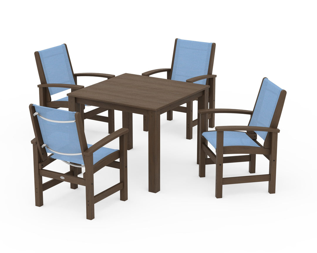 POLYWOOD® Coastal 5-Piece Parsons Dining Set