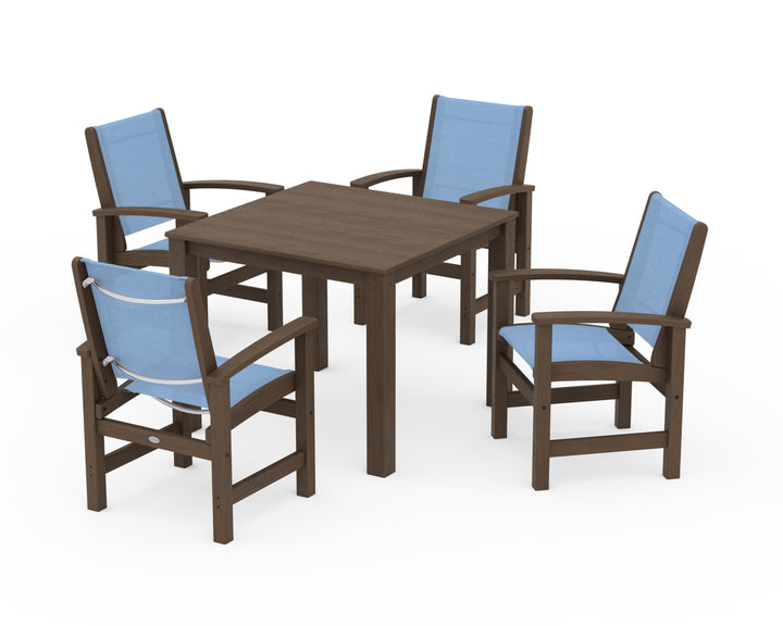 POLYWOOD® Coastal 5-Piece Parsons Dining Set