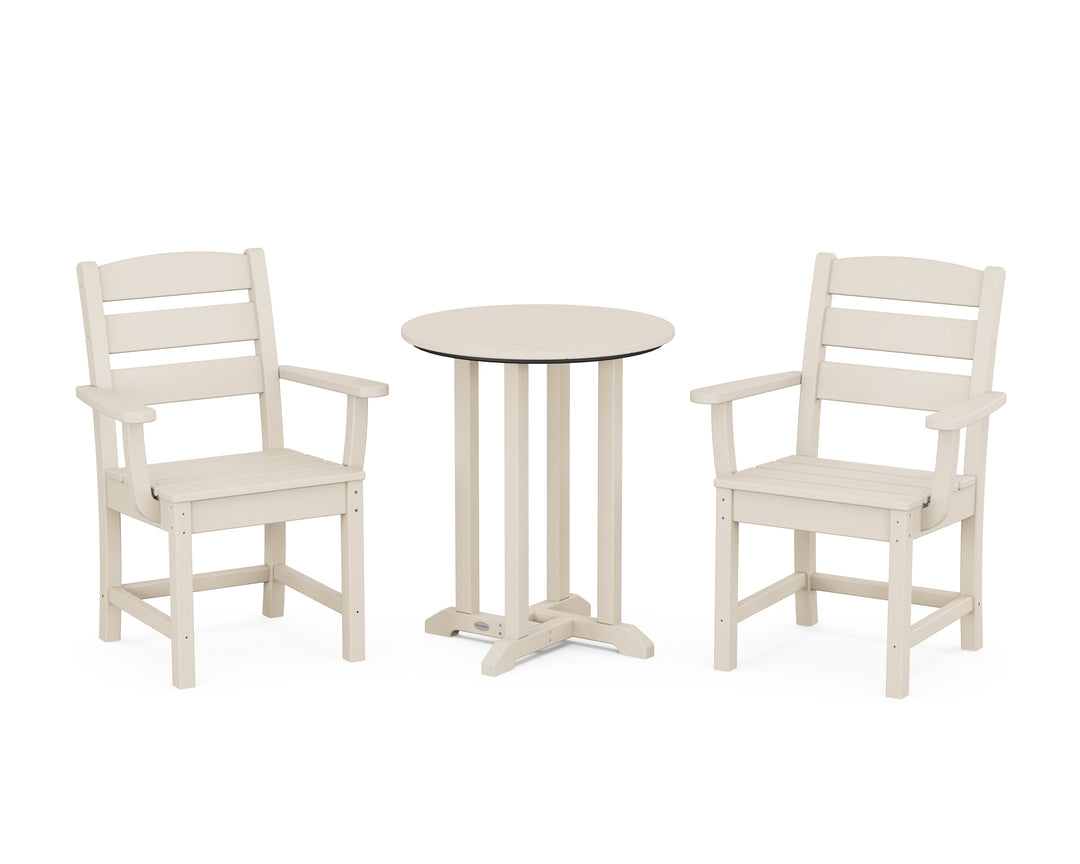 POLYWOOD® Lakeside 3-Piece Round Bistro Dining Set