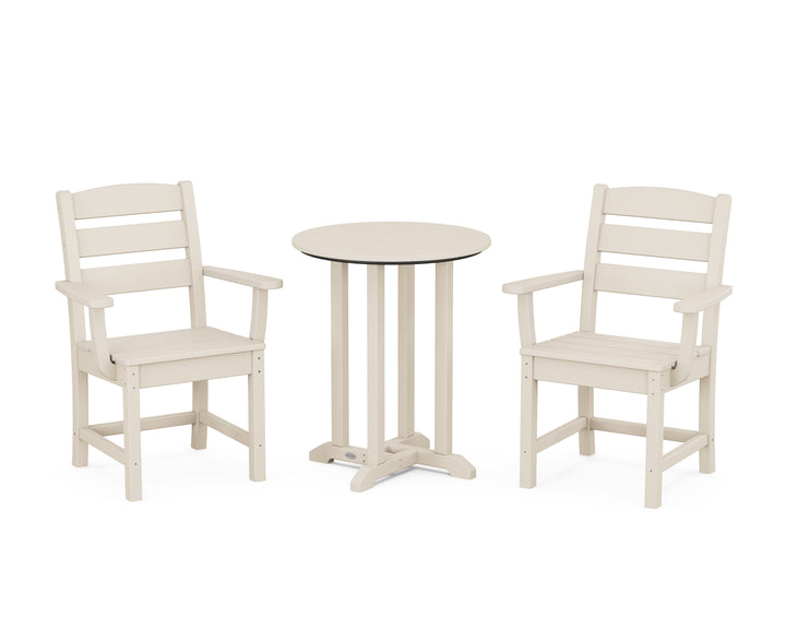 POLYWOOD® Lakeside 3-Piece Round Bistro Dining Set