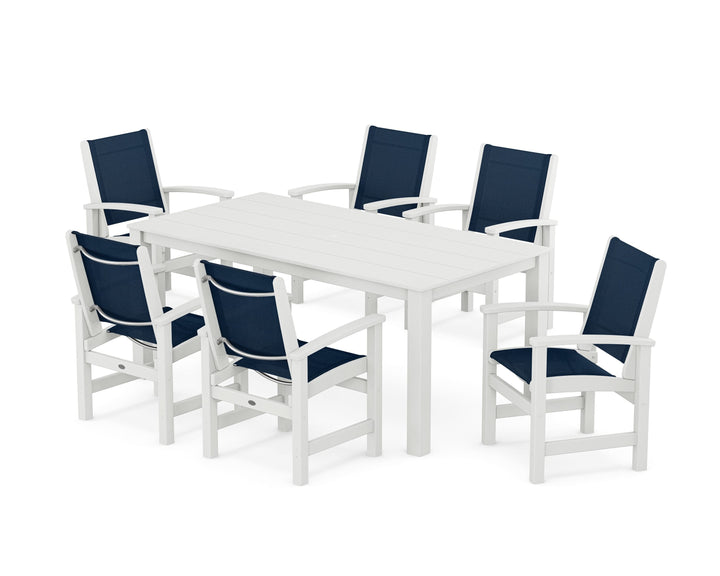 POLYWOOD® Coastal 7-Piece Parsons Dining Set