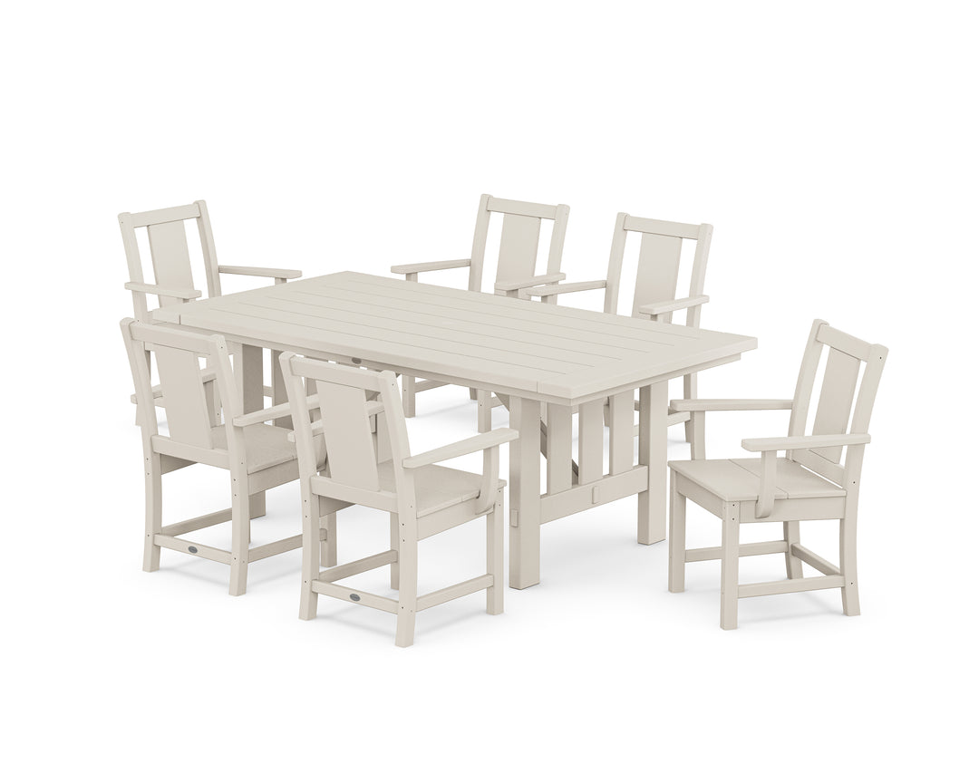 POLYWOOD® Prairie Arm Chair 7-Piece Mission Dining Set