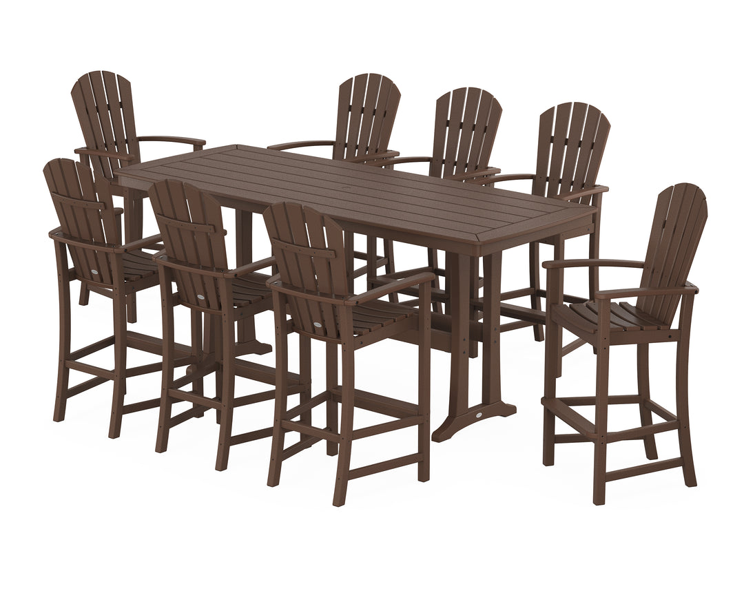 POLYWOOD® Palm Coast 9-Piece Bar Set with Trestle Legs