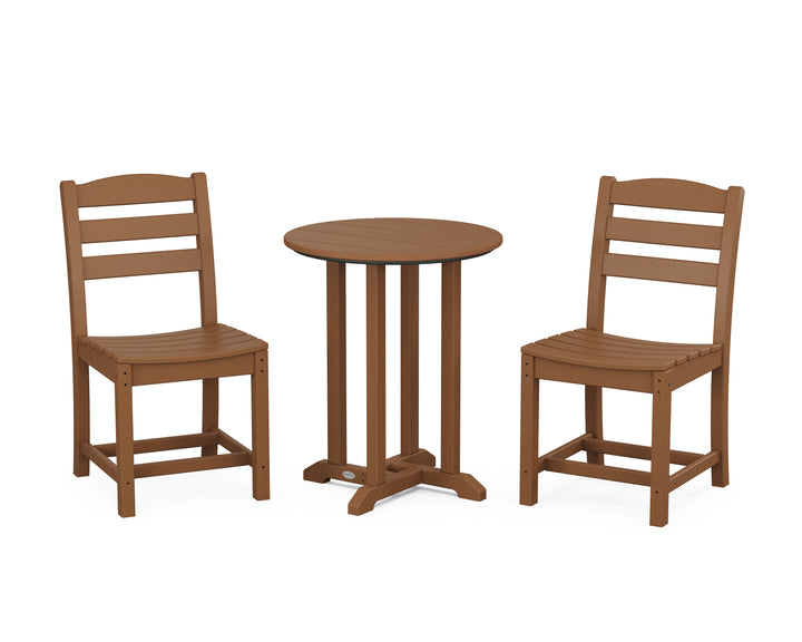 POLYWOOD® La Casa Café Side Chair 3-Piece Round Bistro Dining Set