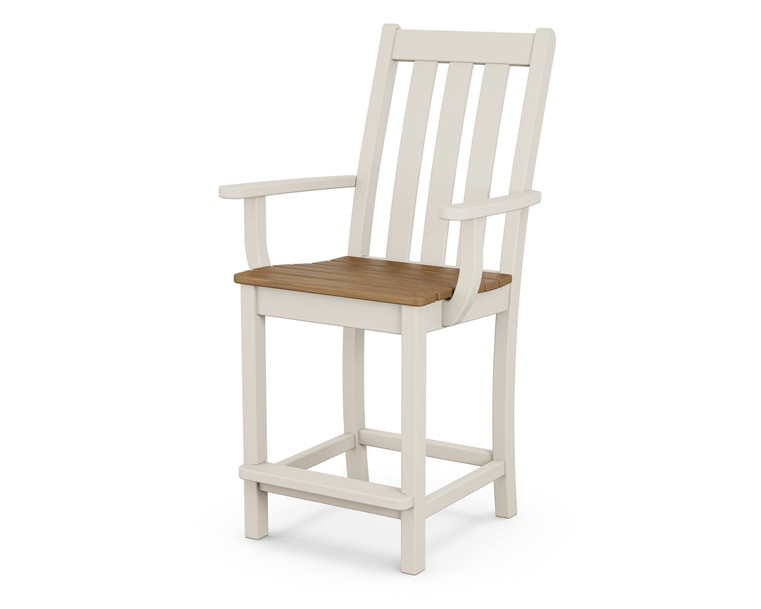 POLYWOOD® Vineyard Counter Arm Chair