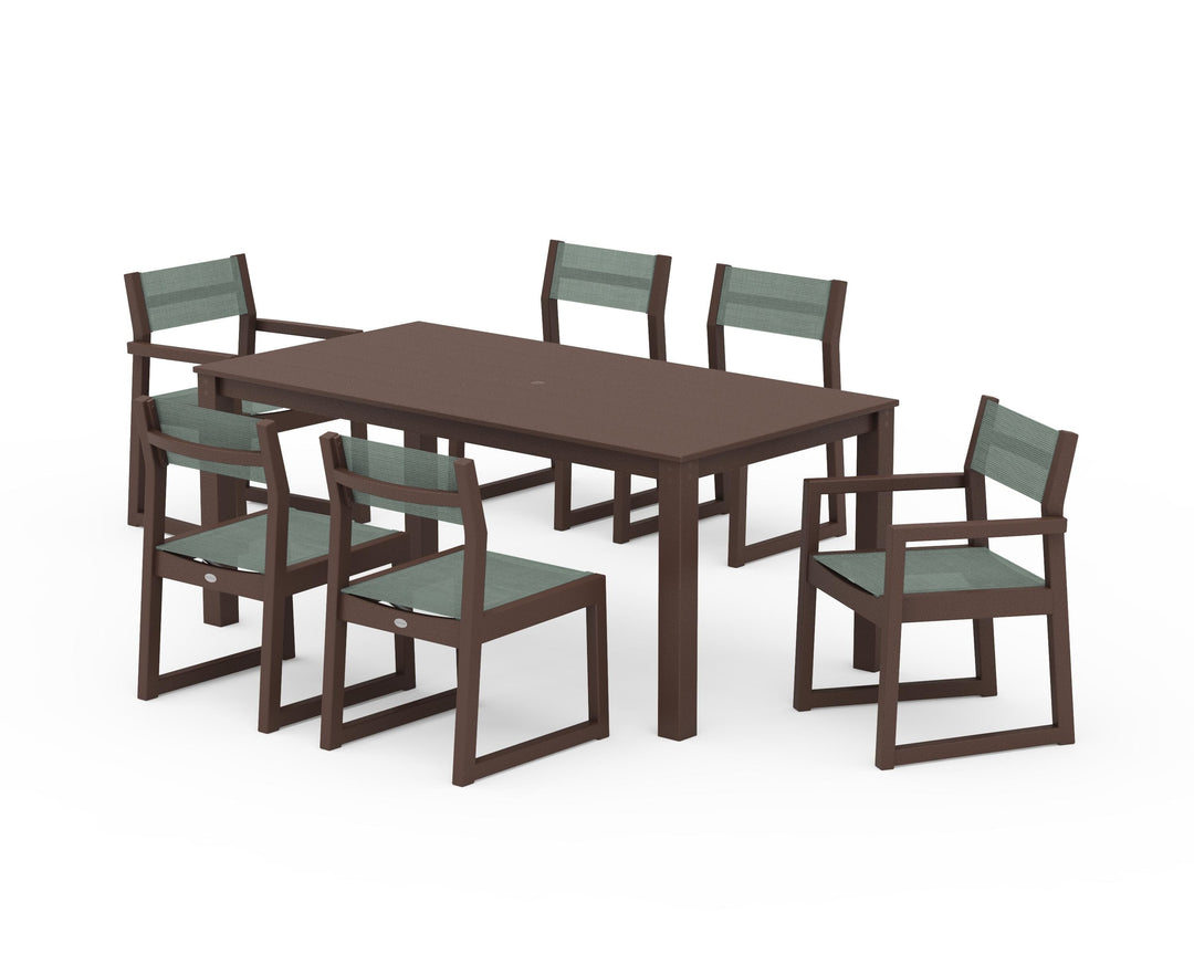 POLYWOOD® EDGE Sling 7-Piece Parsons Dining Set
