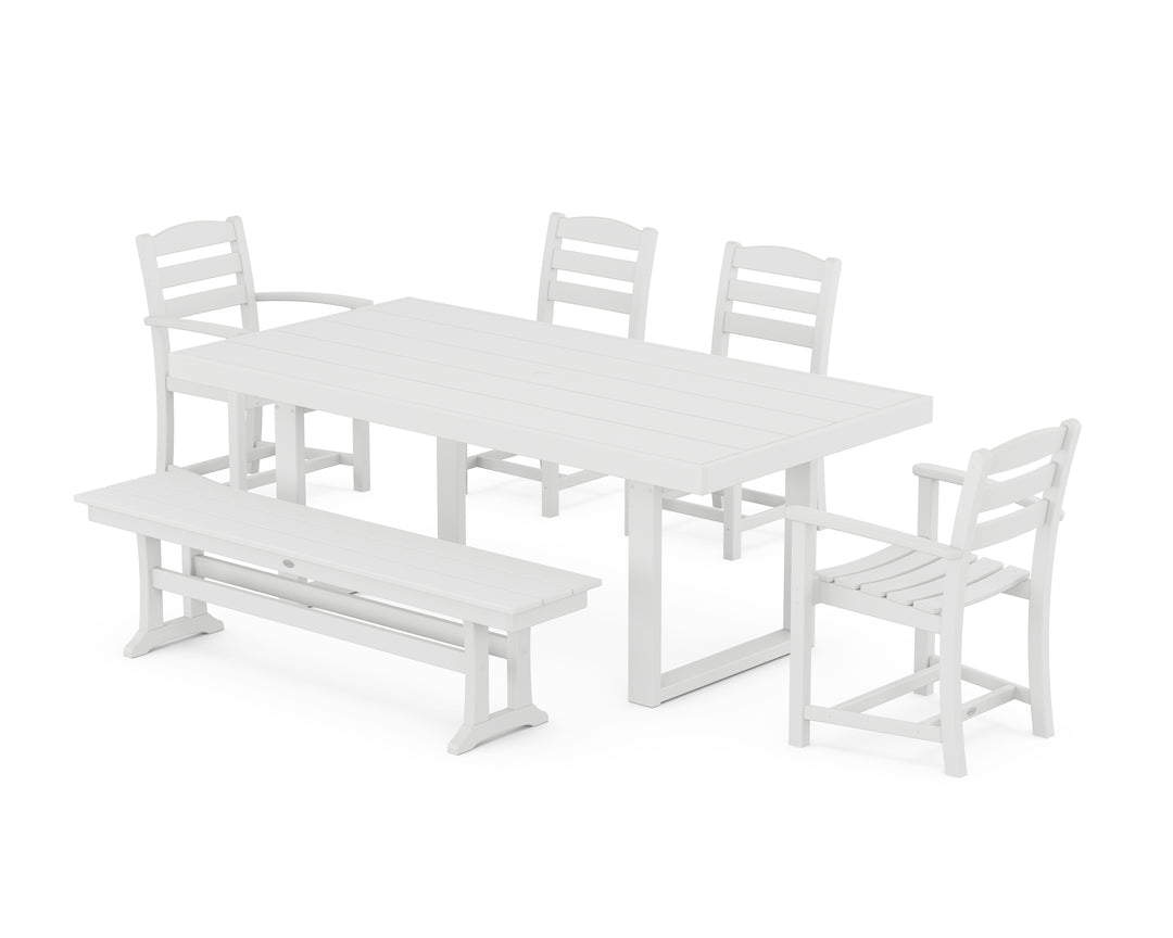 POLYWOOD® La Casa Café 6-Piece Dining Set with Bench