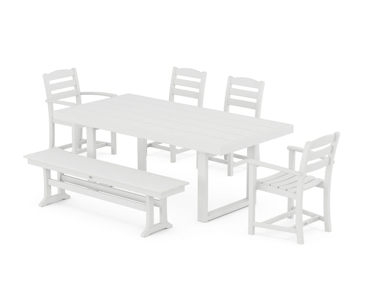 POLYWOOD® La Casa Café 6-Piece Dining Set with Bench