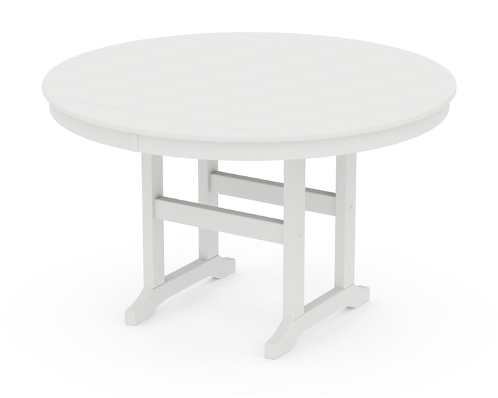 POLYWOOD® 48" Round Farmhouse Dining Table