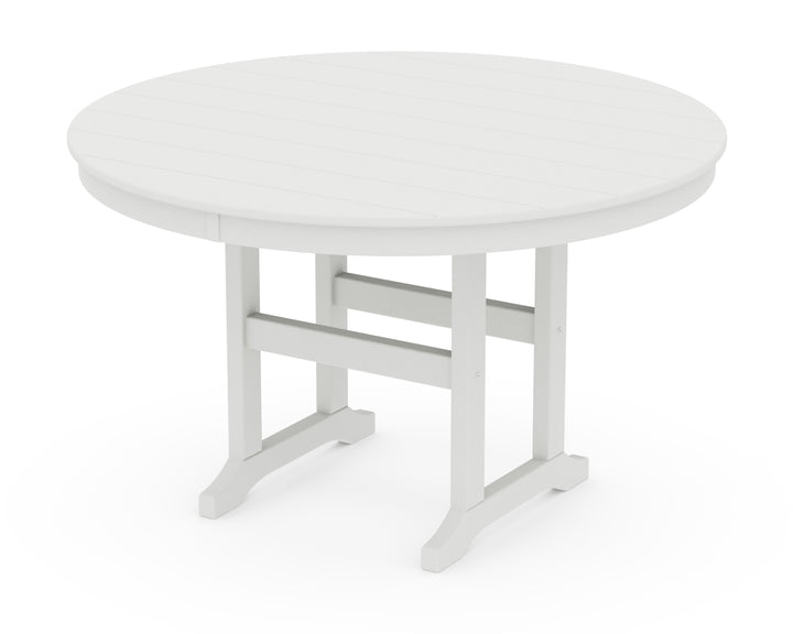 POLYWOOD® 48" Round Farmhouse Dining Table