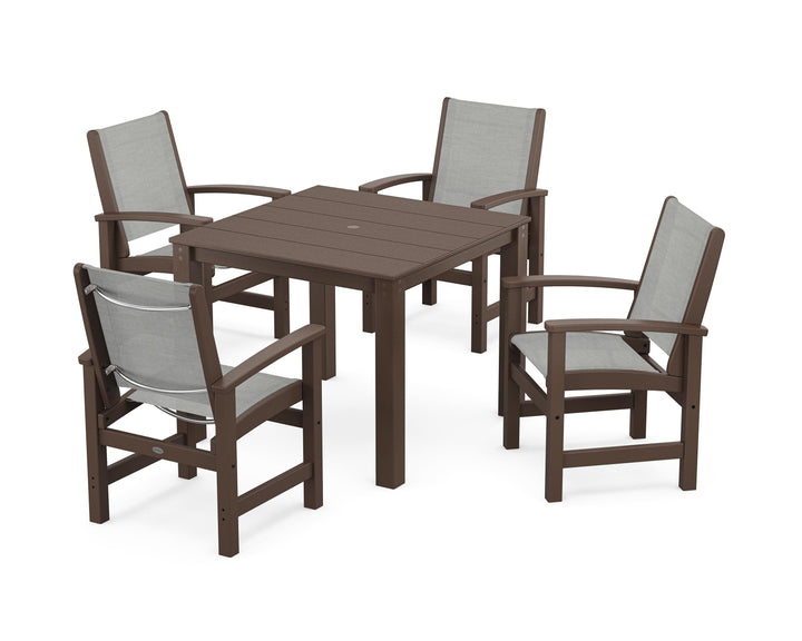 POLYWOOD® Coastal 5-Piece Parsons Dining Set
