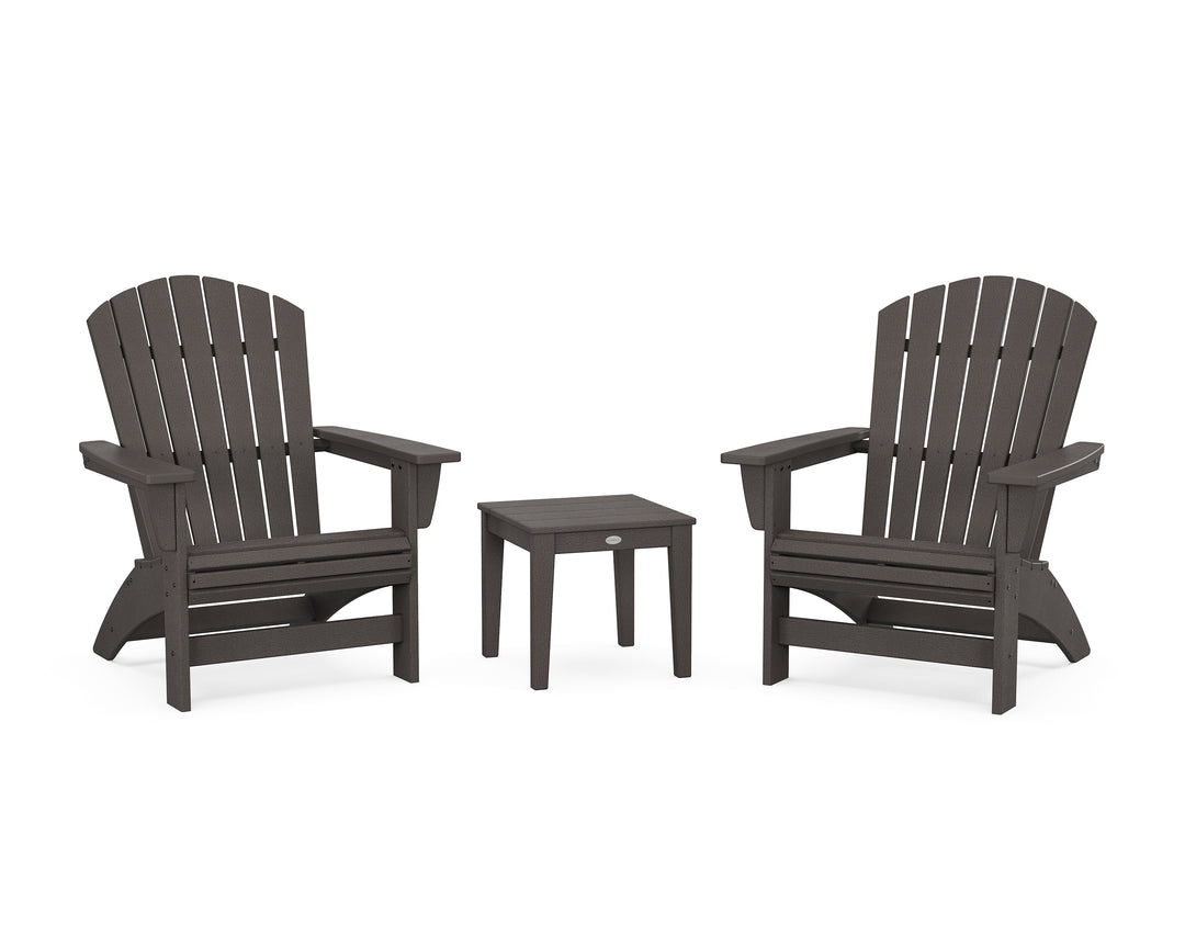 POLYWOOD® 3-Piece Nautical Grand Adirondack Set