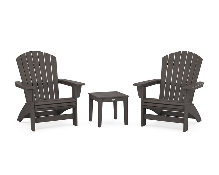 POLYWOOD® 3-Piece Nautical Grand Adirondack Set