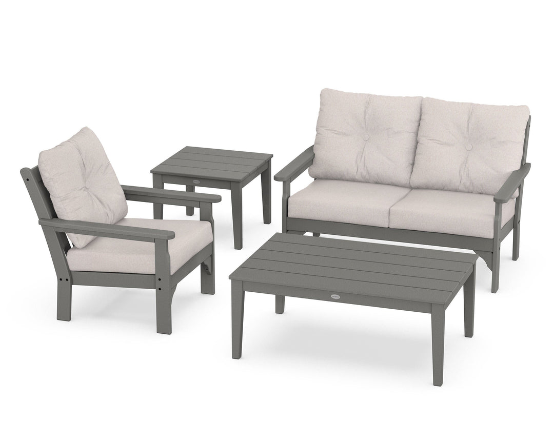POLYWOOD® Vineyard 4-Piece Deep Seating Set