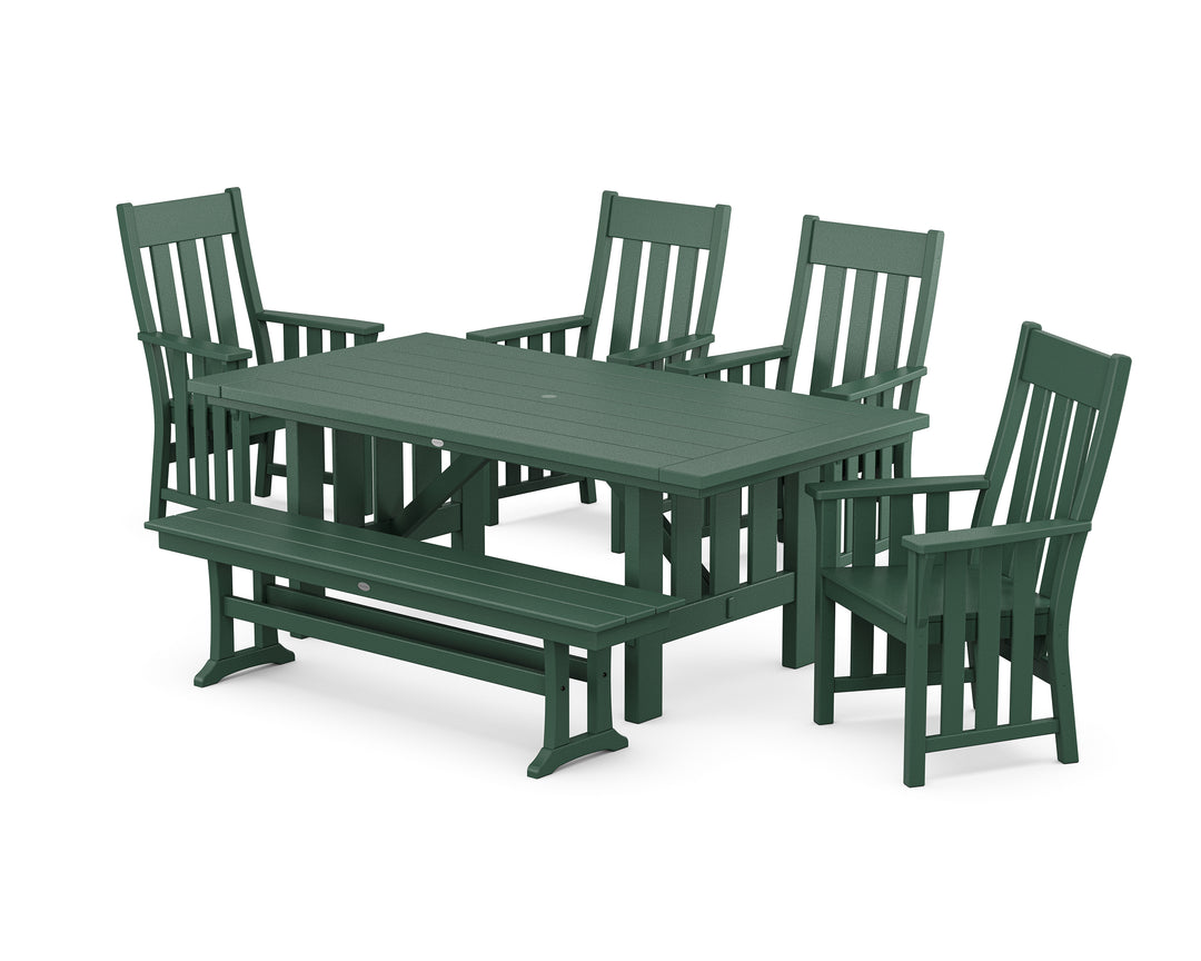 Martha Stewart by POLYWOOD® Acadia 6-Piece Dining Set with Bench