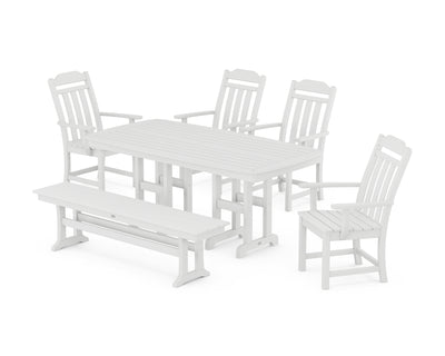 Cottage 6-Piece Dining Set with Bench