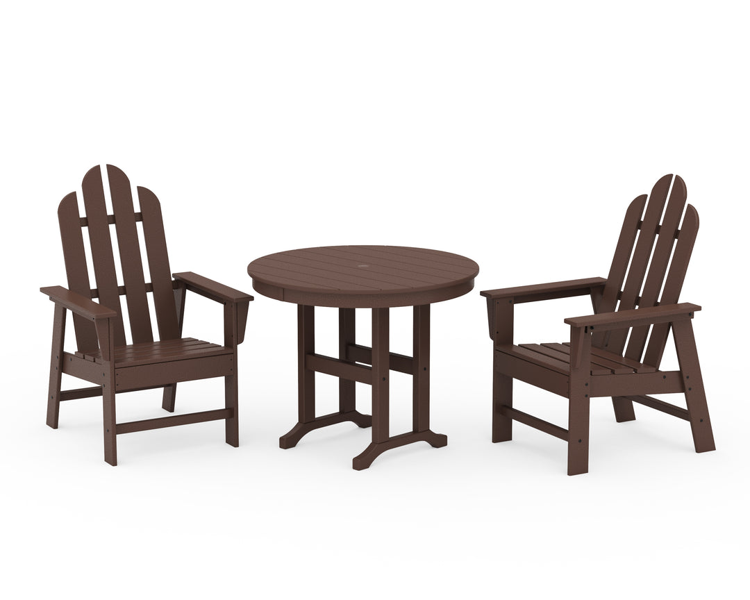 POLYWOOD® Long Island 3-Piece Round Dining Set