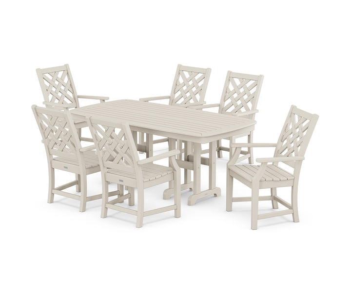 Country Living Wovendale Arm Chair 7-Piece Dining Set