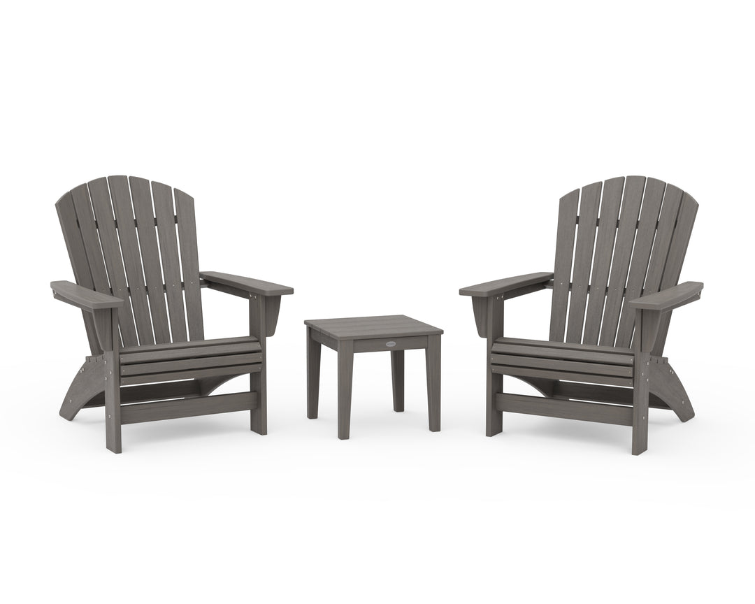 POLYWOOD® 3-Piece Nautical Grand Adirondack Set