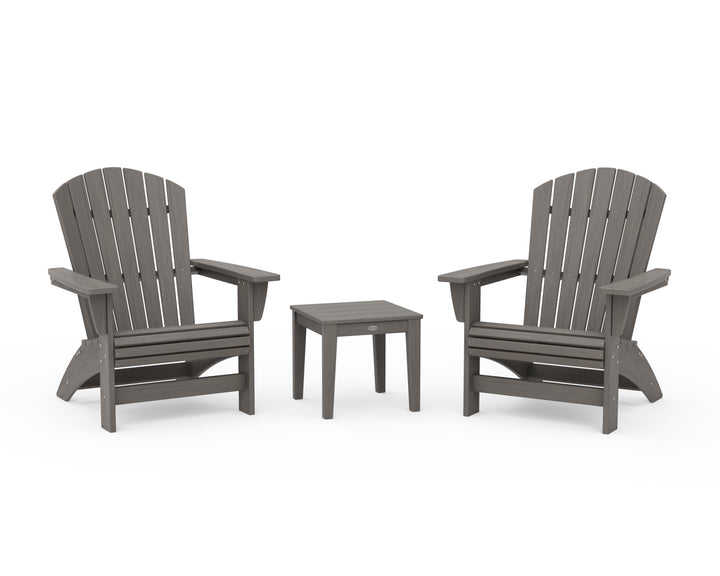 POLYWOOD® 3-Piece Nautical Grand Adirondack Set