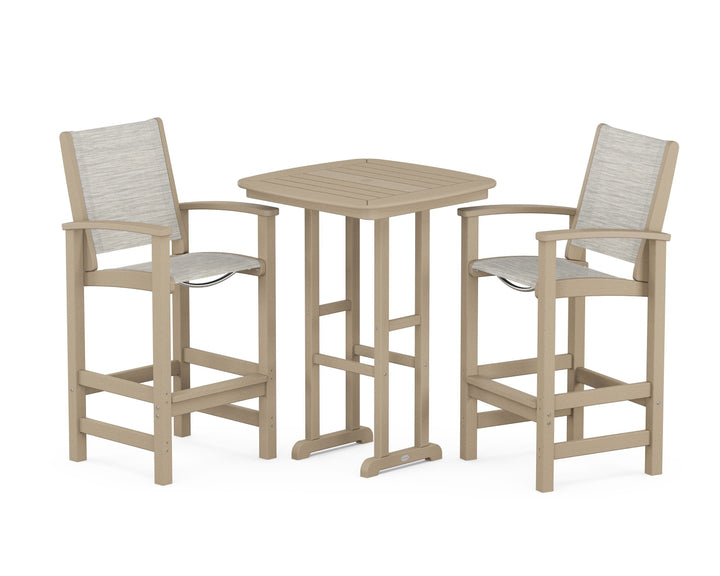 POLYWOOD® Coastal 3-Piece Bar Set