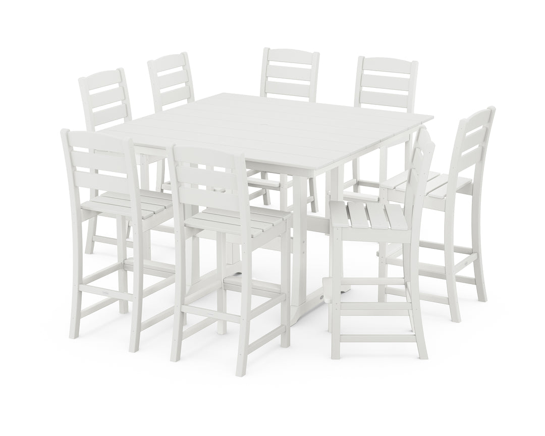 POLYWOOD® Lakeside 9-Piece Bar Side Chair Set