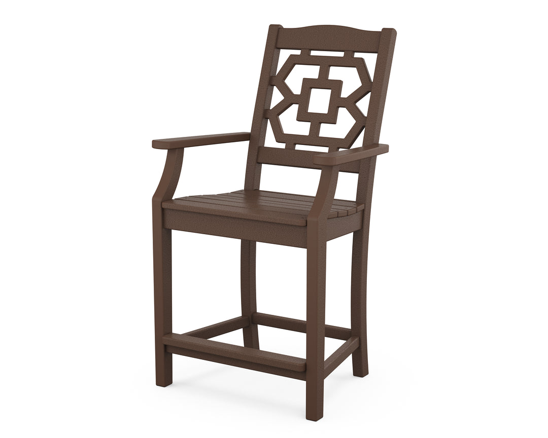 Martha Stewart by POLYWOOD® Chinoiserie Counter Arm Chair