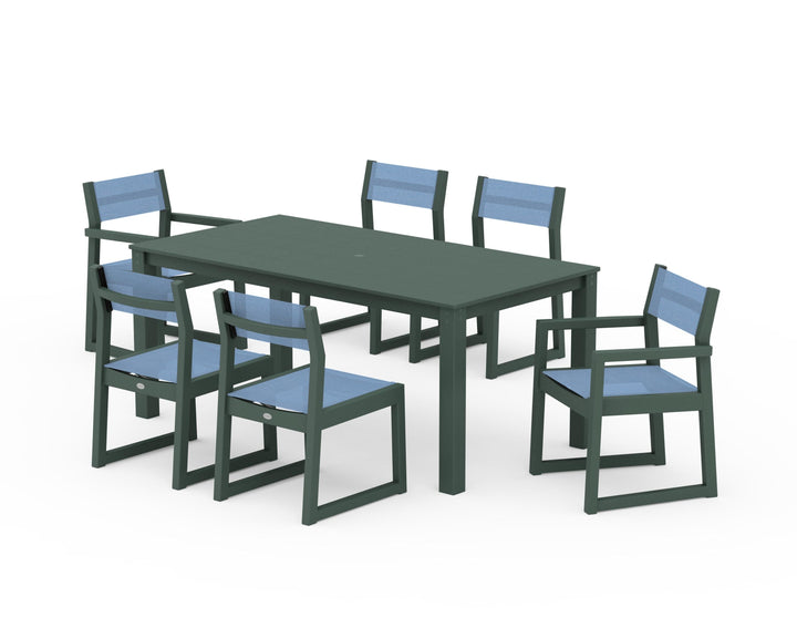 POLYWOOD® EDGE Sling 7-Piece Parsons Dining Set