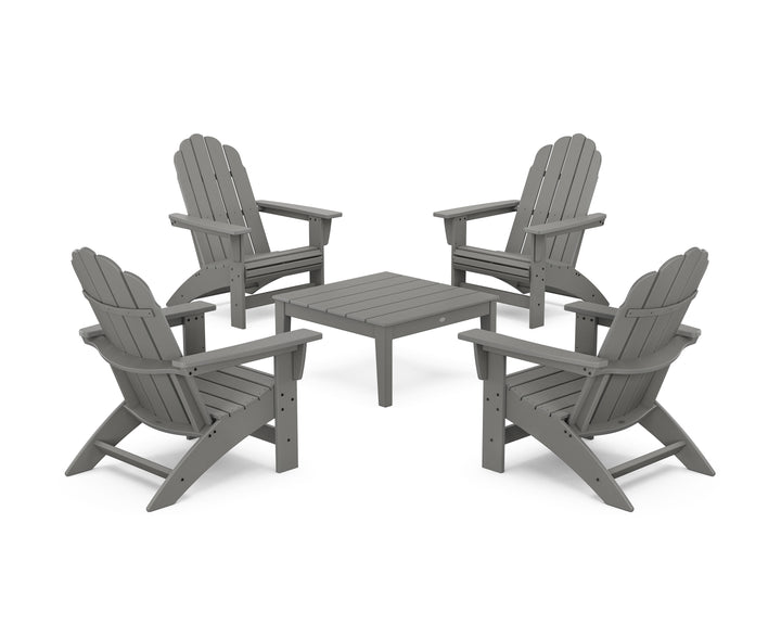 POLYWOOD® 5-Piece Vineyard Grand Adirondack Chair Conversation Group