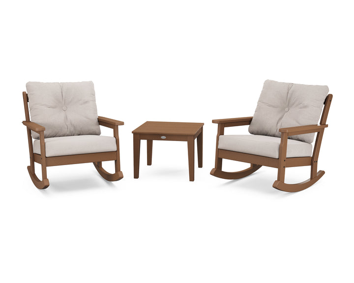POLYWOOD® Vineyard 3-Piece Deep Seating Rocker Set