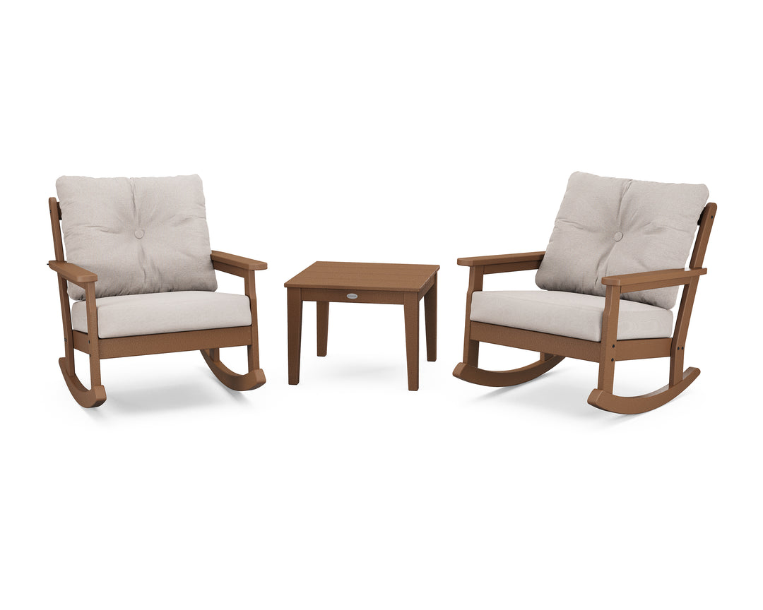 POLYWOOD® Vineyard 3-Piece Deep Seating Rocker Set