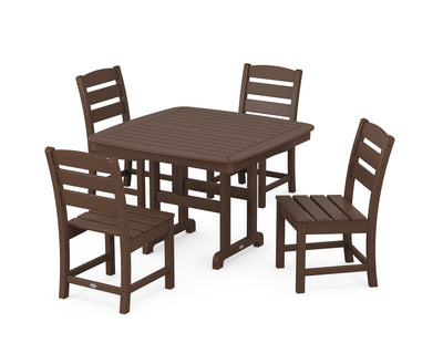 Lakeside Side Chair 5-Piece Dining Set with Trestle Legs