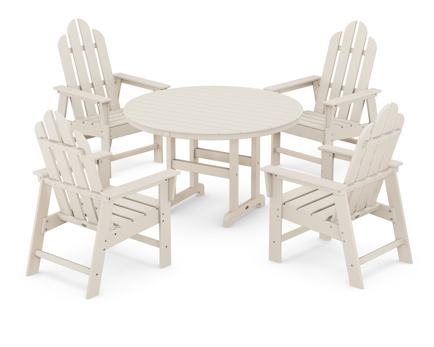 Long Island 5-Piece Round Farmhouse Dining Set