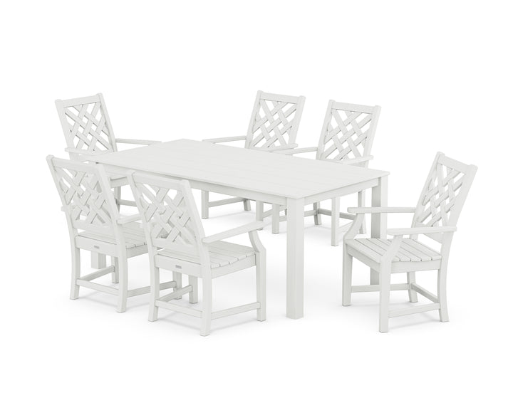 Country Living Wovendale Arm Chair 7-Piece Parsons Dining Set