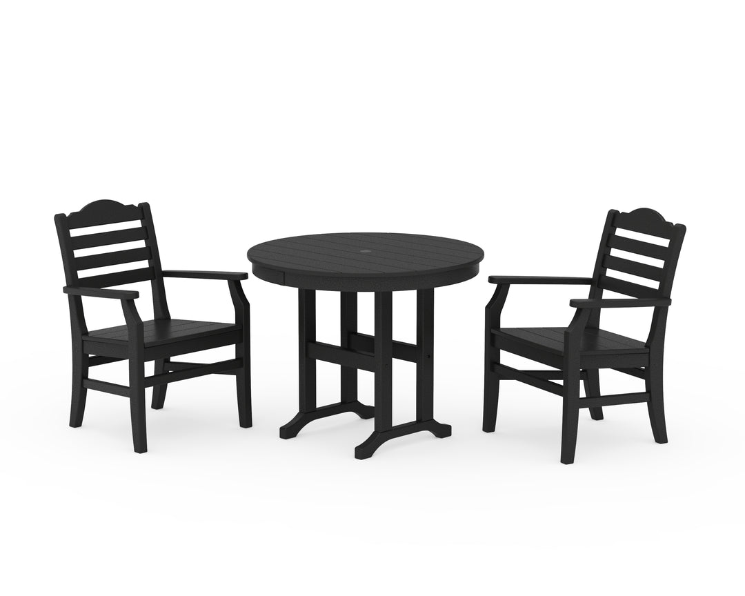 POLYWOOD® Savannah 3-Piece Farmhouse Dining Set
