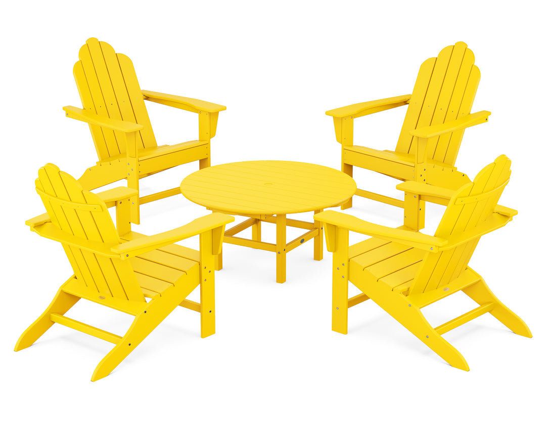 POLYWOOD® Long Island Adirondack 5-Piece Conversation Group