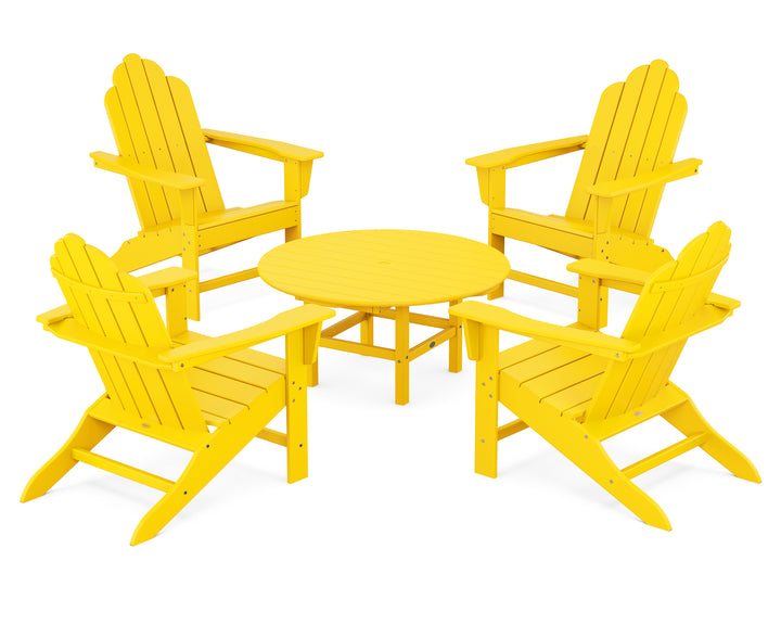 POLYWOOD® Long Island Adirondack 5-Piece Conversation Group