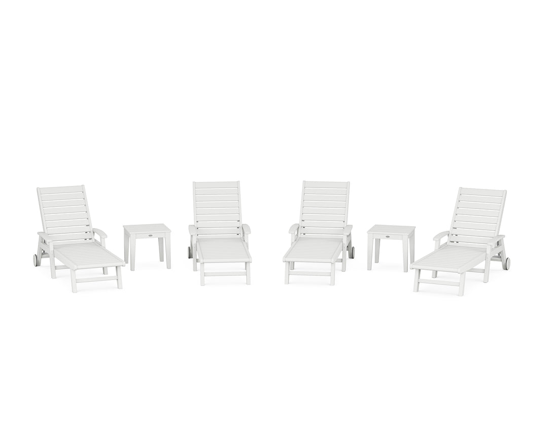 POLYWOOD® Signature Chaise 6-Piece Set with Wheels