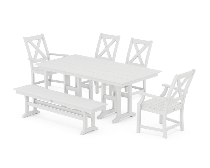 POLYWOOD® Braxton 6-Piece Farmhouse Dining Set