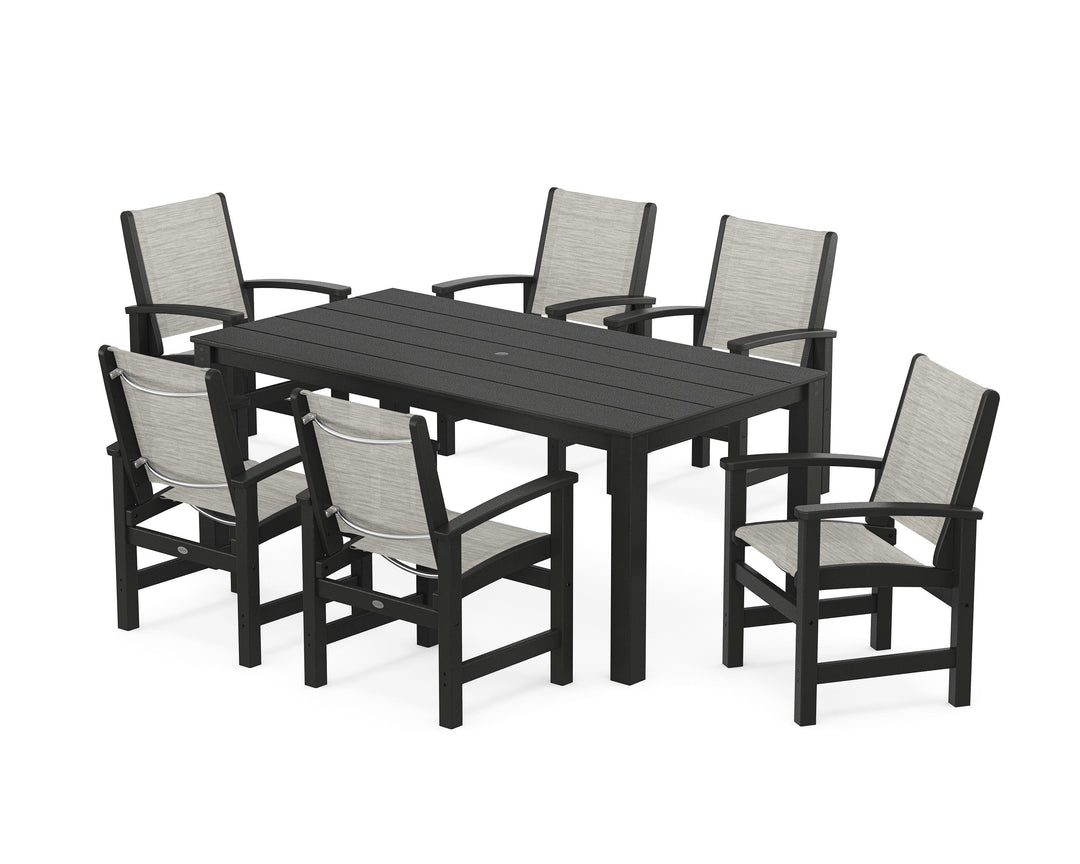 POLYWOOD® Coastal 7-Piece Parsons Dining Set