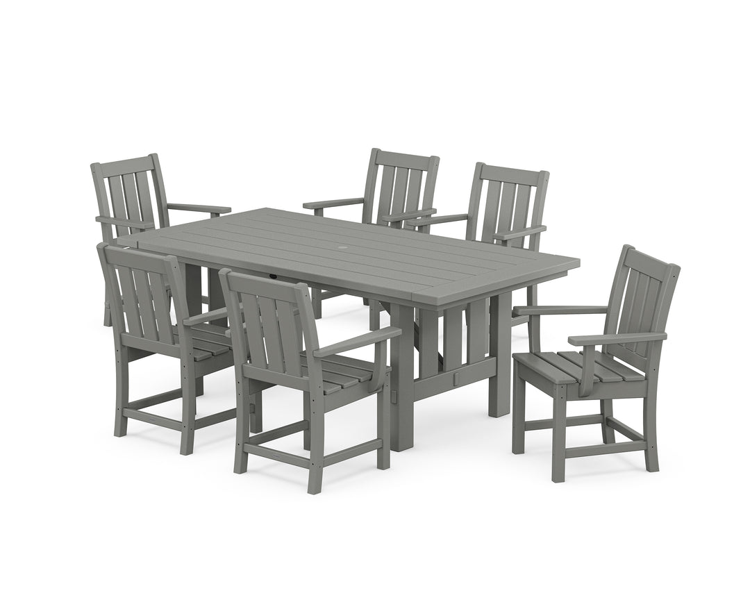 POLYWOOD® Oxford Arm Chair 7-Piece Mission Dining Set