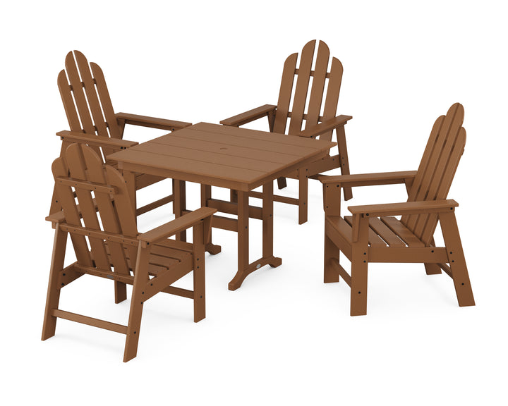 POLYWOOD® Long Island 5-Piece Farmhouse Dining Set