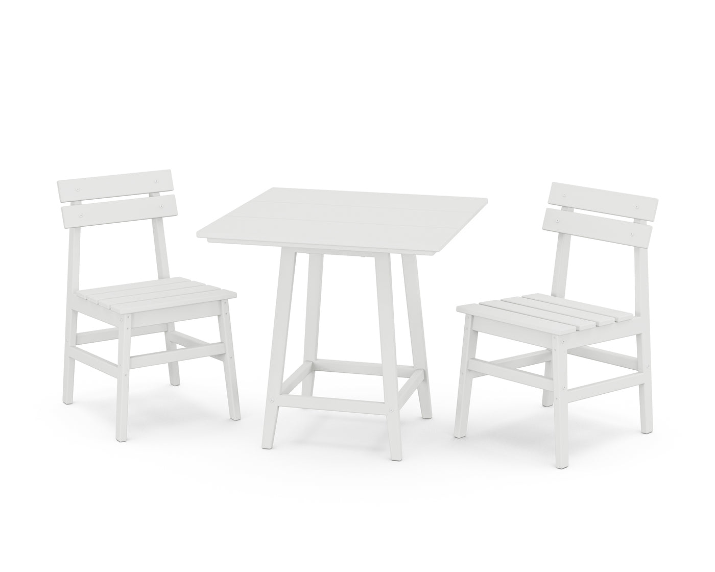 Modern Studio Plaza Chair 3-Piece Bistro Dining Set